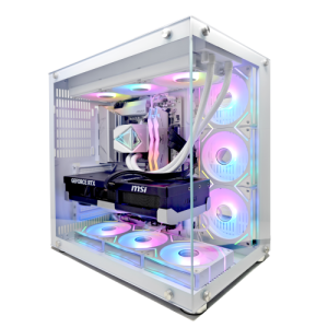 UNIWAY Pulse Gaming PC - RTX 5060, AMD Ryzen 7 5700X, 32GB Memory, 1TB SSD, Win 11 Pro, Black, Liquid Cooled, 1-Year Warranty (Copy)